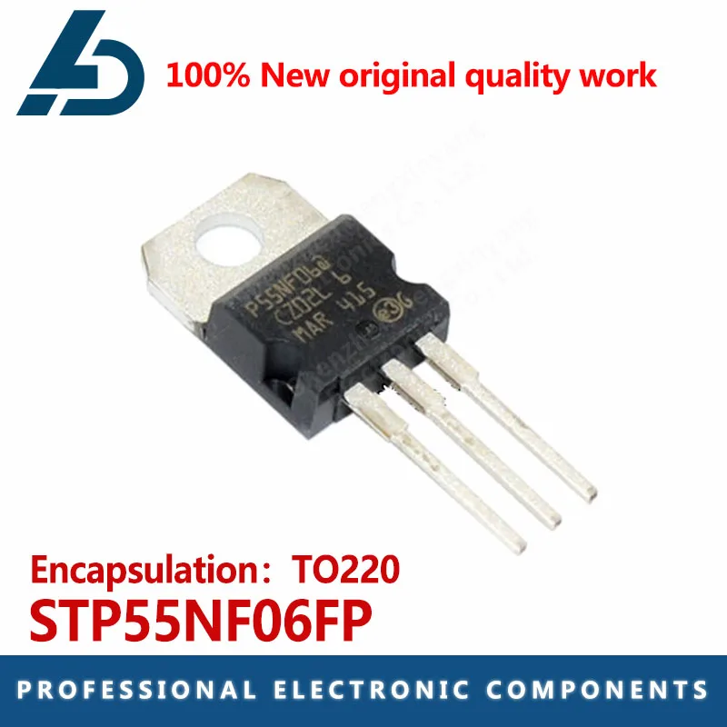 10PCS in-line triode STP55NF06FP 50A60V Field effect MOS package TO220 regulator tube