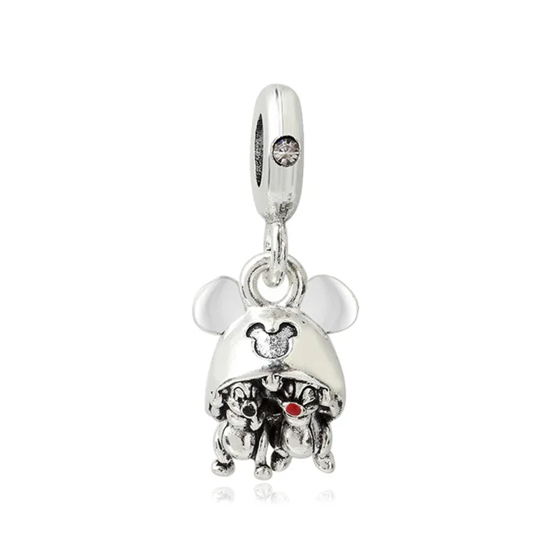 

Fit Pandora Disney Squirrel In Mickey Mouse Hat Charm Chip 'n' Dale Pendant for Jewelry Making Women Girls Bracelets Accessories