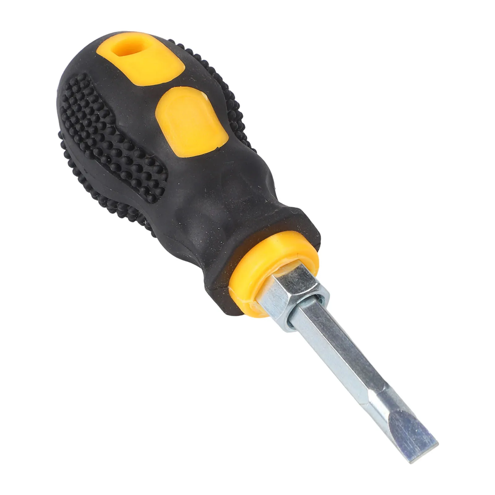 1 個ミニ精密マイナスドライバーポータブル多機能ショートハンドルドライバーツールノンスリップハンドル修理用