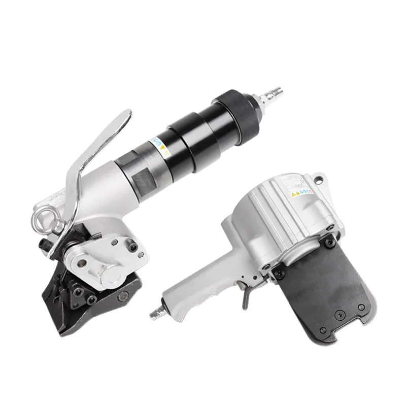 Pneumatic Steel Strapping Machine Air Powered Packaging Tool for Metal Strip Banding Carton Pallet Bale Bundling Sealing