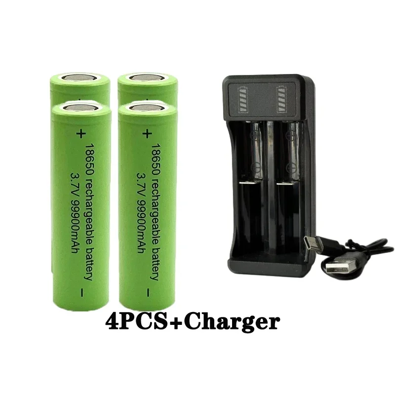 Free shipping original 2024 hot selling 18650 battery lithium-ion 3.7V 99900mah for microphone computer Rechargeable batteries