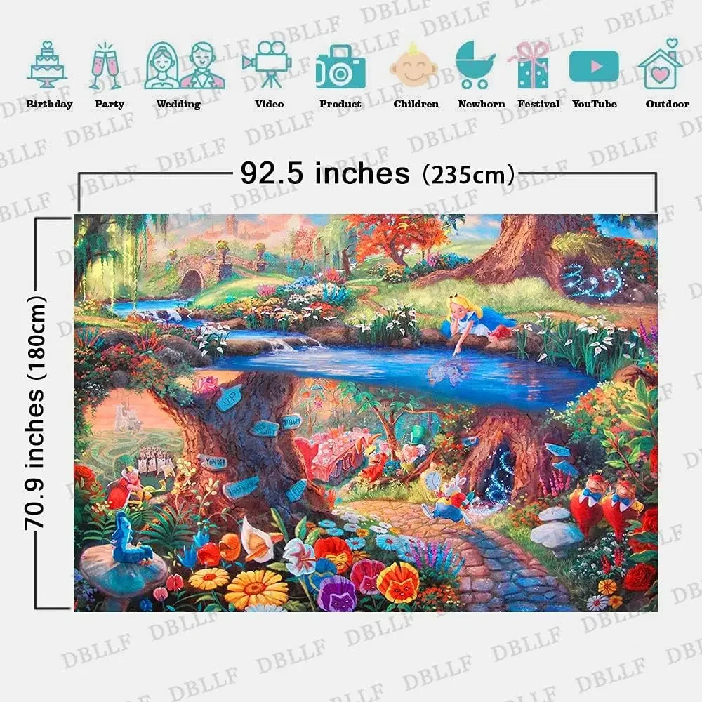 Fairytale Forest Tapestry Alice in Wonderland Tapestry 80