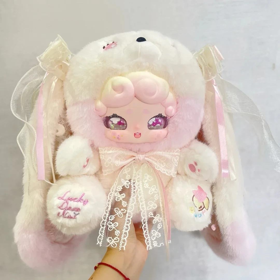 Em estoque cervo da sorte nai doce chá coelho 600% boneca grande caixa cega areia movediça globo ocular detalhe bordar o melhor presente