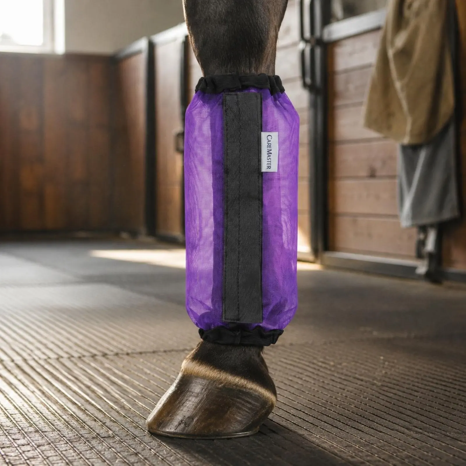 2 Pieces Mesh Horse Leg Protector Adjustable Horse Fly Boots Equine Fly Leggings No Rub Equine Gear Easy to Wash for Outdoor
