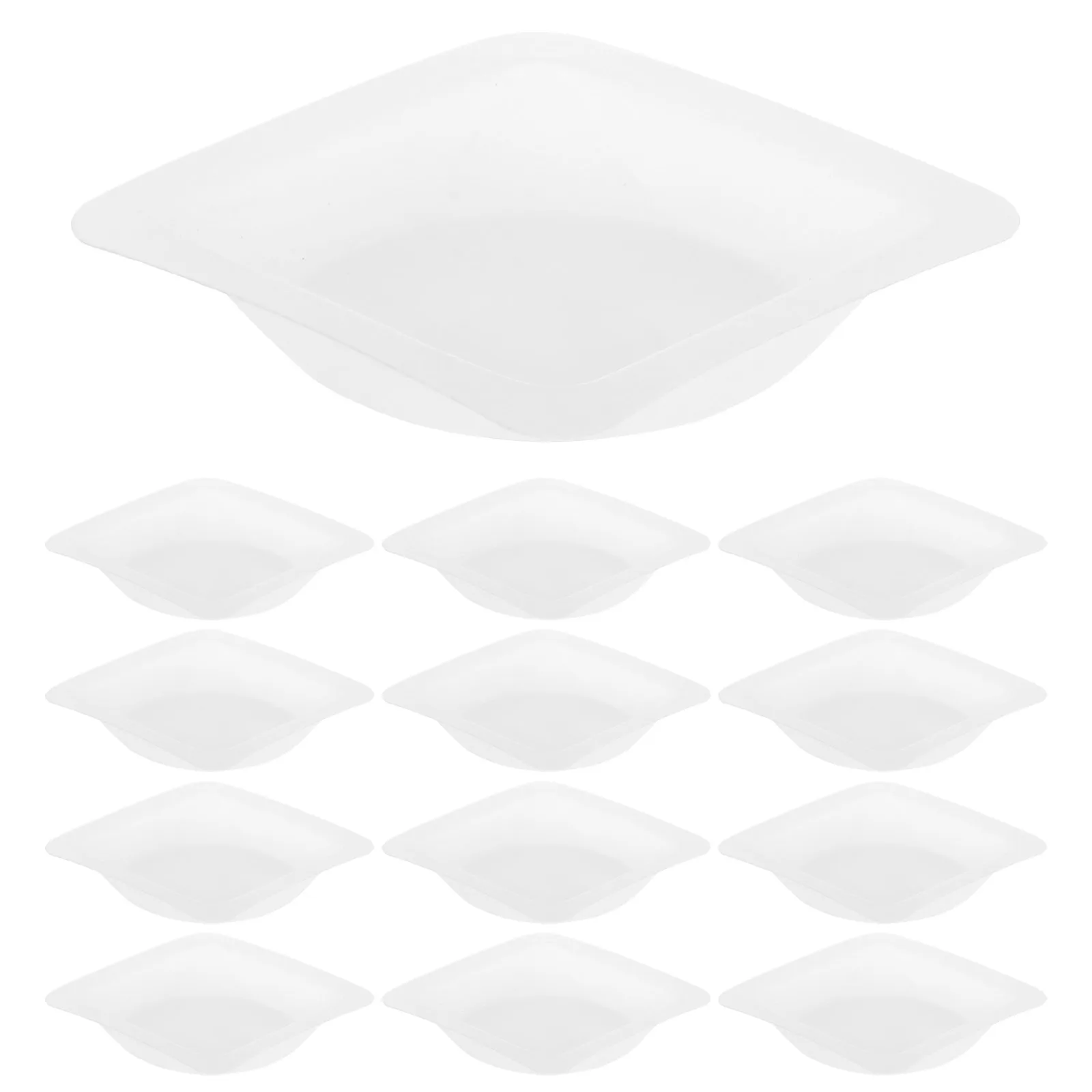 

100pcs Plastic Weighing Dishes Trays Small Weigh Boats Precision Measurement Accurate Containers Portable Reliable