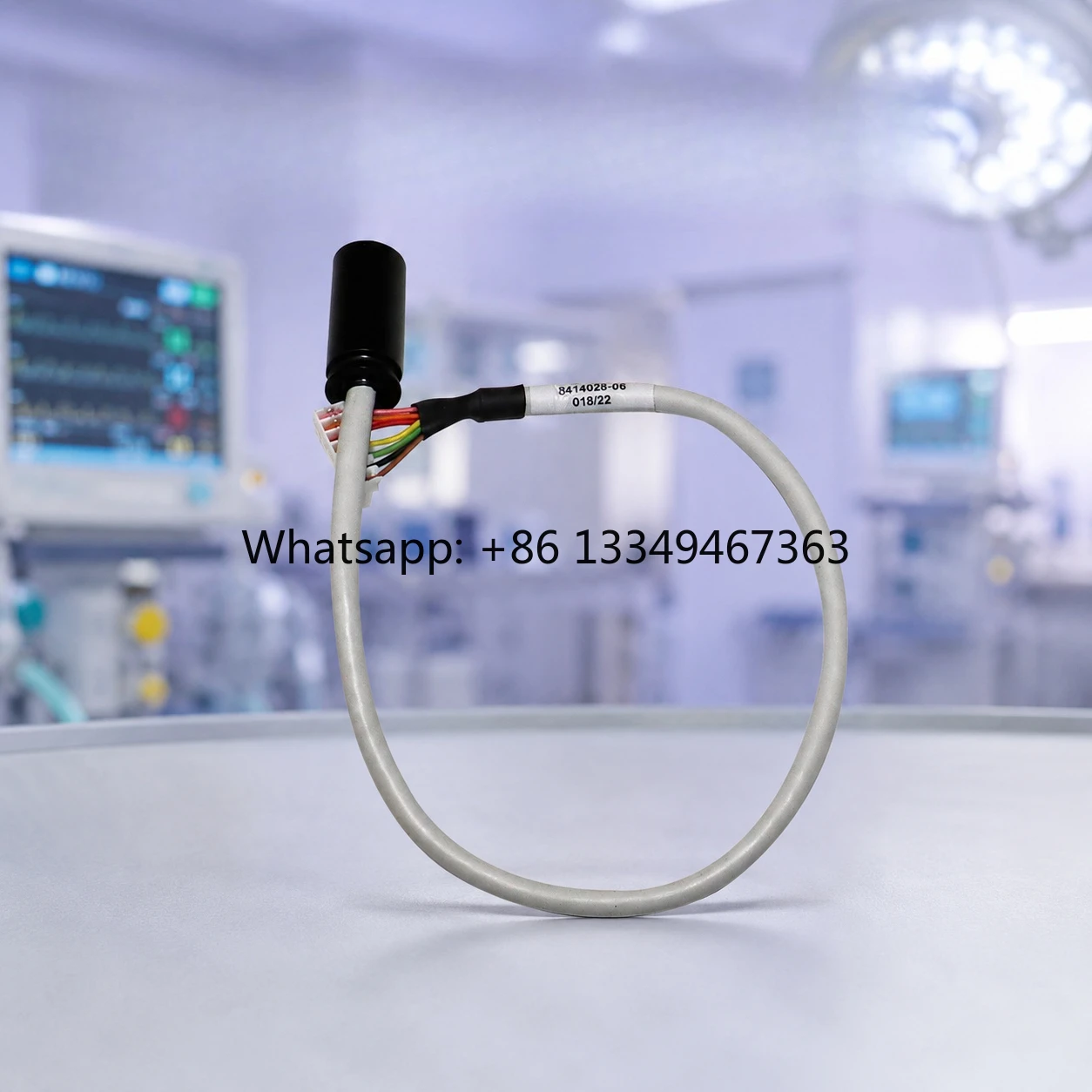 8414028 Flow Sensor Interface Cable Compatible with Ventilator Systems High Stability Medical Cable