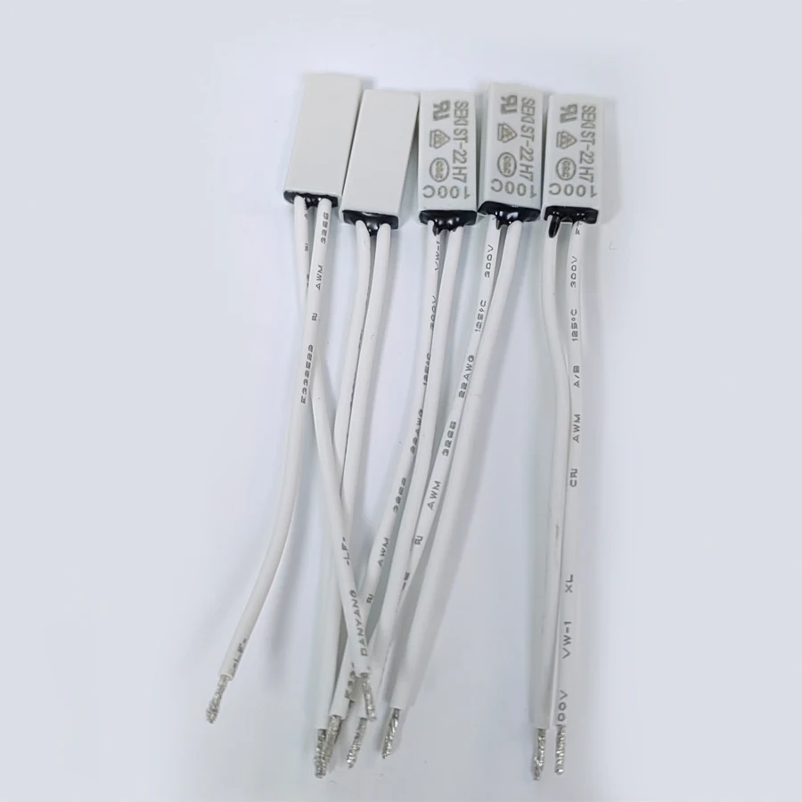 10PCS/Lot ST-22 Temperature Switch Thermostat Sensor 5A/250V Normally Closed 50/55/60/65/70/75/80/85/90/95/100 Degree