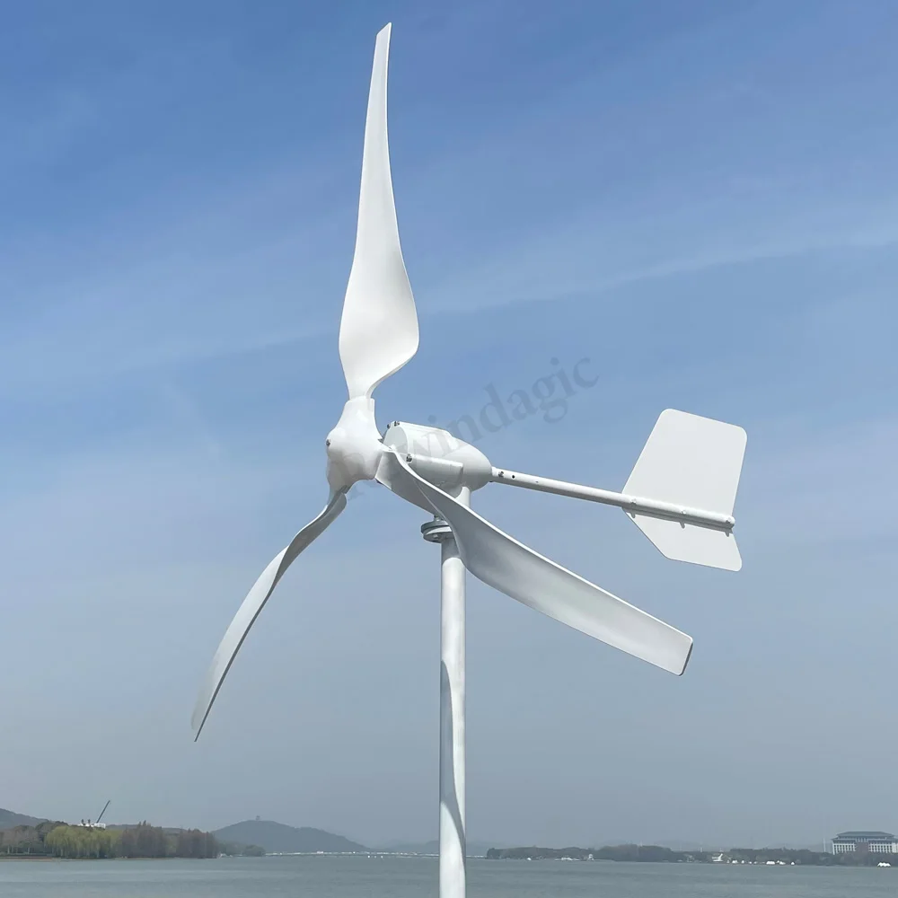 Imagem -04 - Turbina Eólica Horizontal para Pequenas Fazendas Domésticas Eletricidade Livre Baixa Velocidade Baixo Ruído Mais Poderoso 10000w 15000w