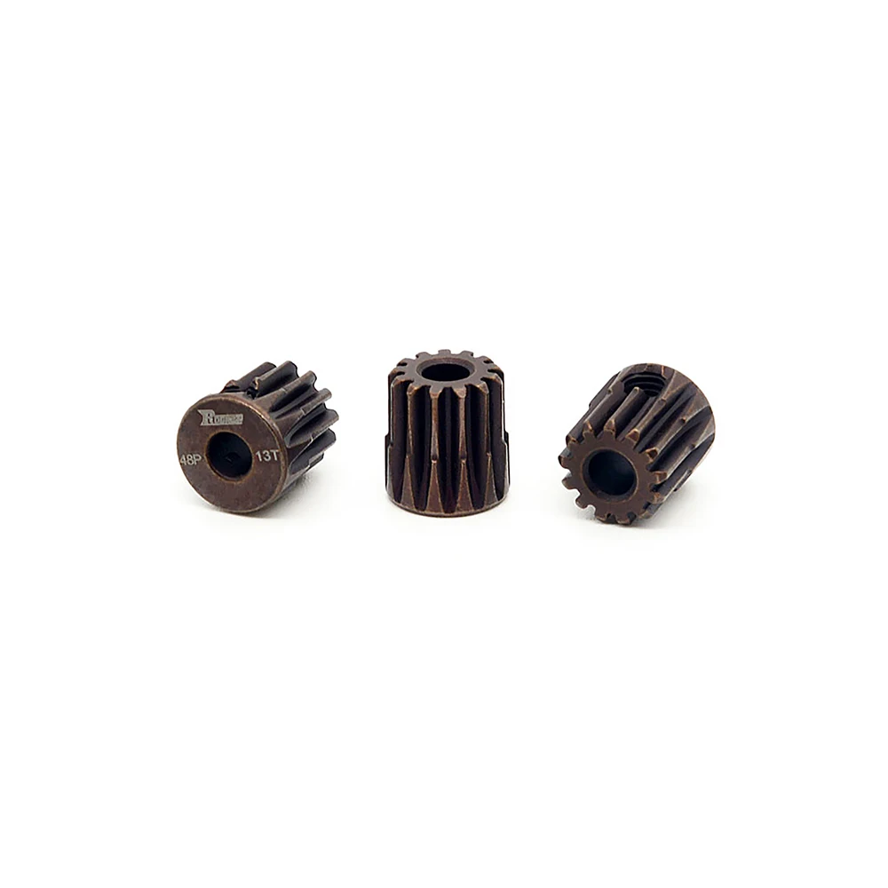 Rocket 48DP 3.175mm Hardened Metal Pinion Gear 13T-35T Gear Set for 1/10 1/12 1/14 RC Car F540 3650 3660 Brushless Brushed Motor