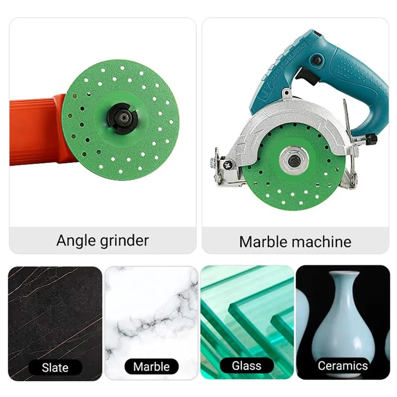 

RMWIN-5PCS Superthin Tile Cutting Disc 115Mm Diamond Marble Saw Blade Porcelain Glass Granite Jade Grinding Wheel Disc