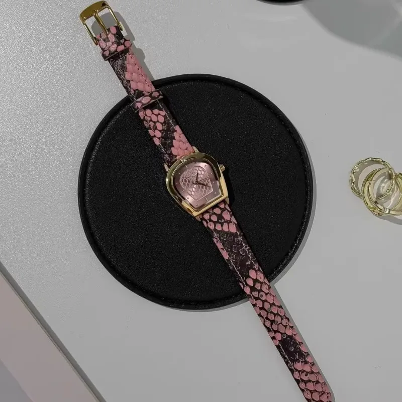 New luxury women's watch snakeskin pattern belt niche student exquisite automatic waterproof trend quartz watch birthday gift