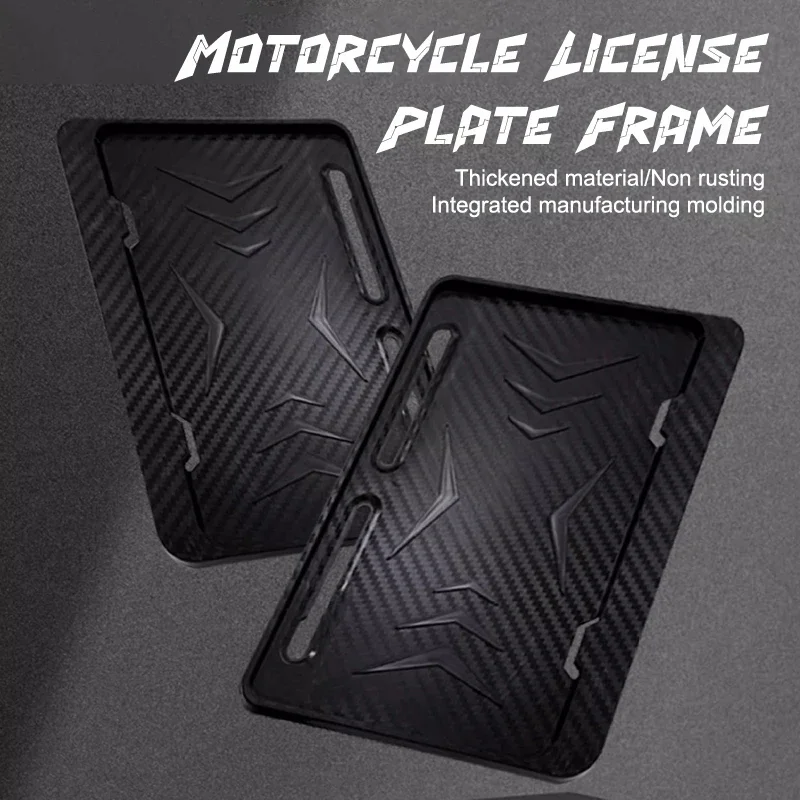 

Black Carbon Motorcycle License Plate Frames Universal License Plate Holder License Plate Holders Frame