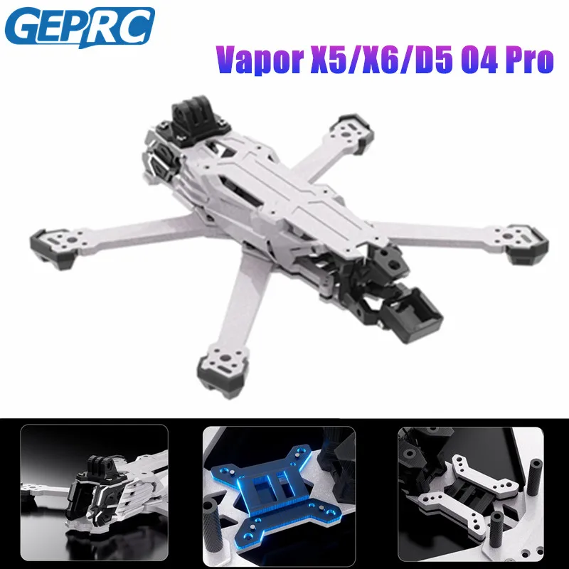 GEPRC Vapor D5/x5/x6 O4 Pro Frame 5 6inch Drone Carbon Fiber RC FPV Quadcopter Helicopter Replacement Accessories Parts