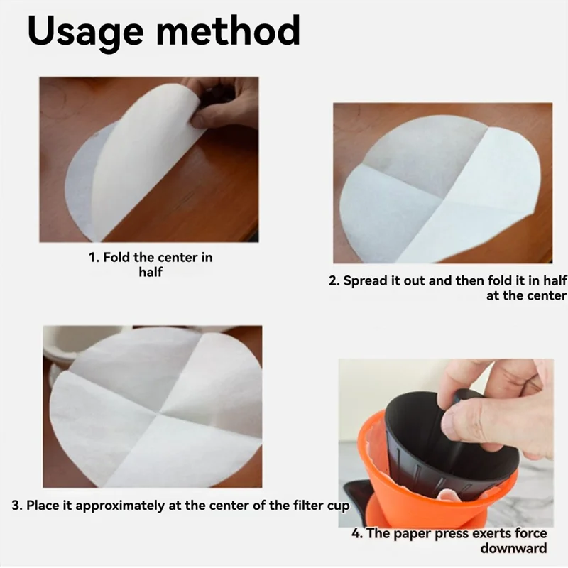 A74G-折り紙コーンデザインコーヒーフィルターカップ再利用可能な手淹れコーヒードリッパーストレーナーと 155 ミリメートルフィルター紙
