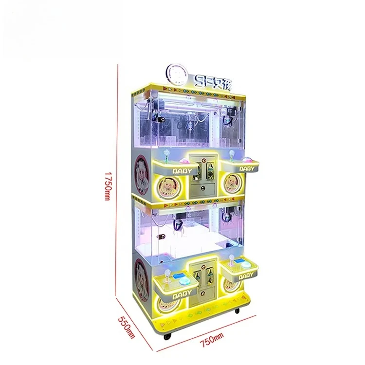 FOODLINE Shopping Mall Claw Machine Full Size Coin Crane Toy Grabber Multiple Plush Doll Storage Arcade Machine