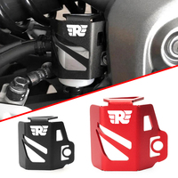 Motorcycle Rear Brake Fluid Reservoir Guard CNC Aluminum Oil Cap Cap Protector Cover Fit For Royal Enfield Interceptor 650