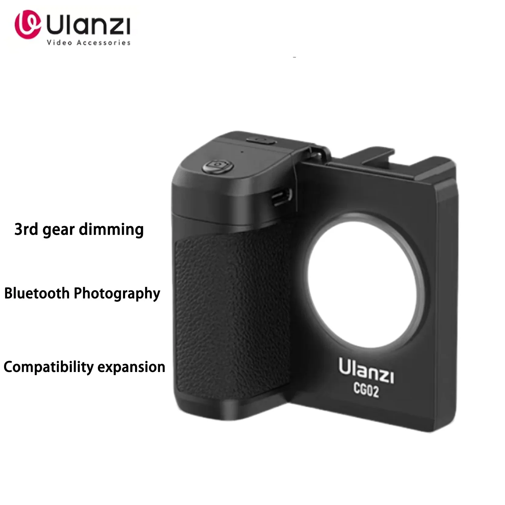 

Оригинальный мобильный телефон UlanziCG 02, Bluetooth-пульт дистанционного управления, автоспуск Mapper Video с трехуровневым дополнительным косметическим светом