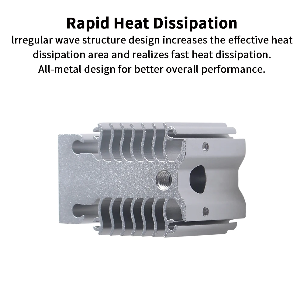 Voor Ender 3 V3 SE Koellichaam Alle Metalen Heatbreak voor Extuder Hotend Snelle Warmteafvoer voor Creality Ender 3