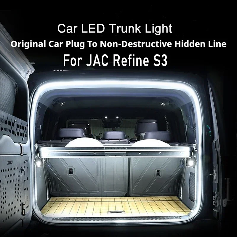 

Trunk Atmosphere Light Modified Light Bar Car Trunk Lighting Fit For JAC Refine Decorative Lamp Strip Car Interior Accessories