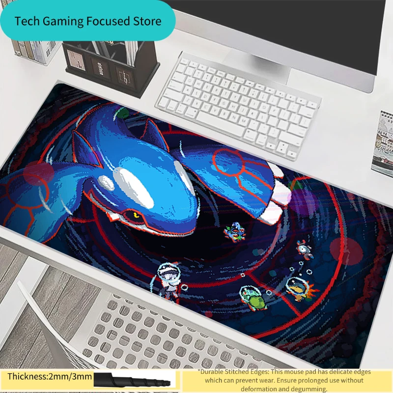 Mauspad Pokemon Charizard XXL Gummimatte Große Gamer-Schreibtischunterlage Computer-Tastaturunterlage PC-Gaming-Zubehör Teppich-Mauspad