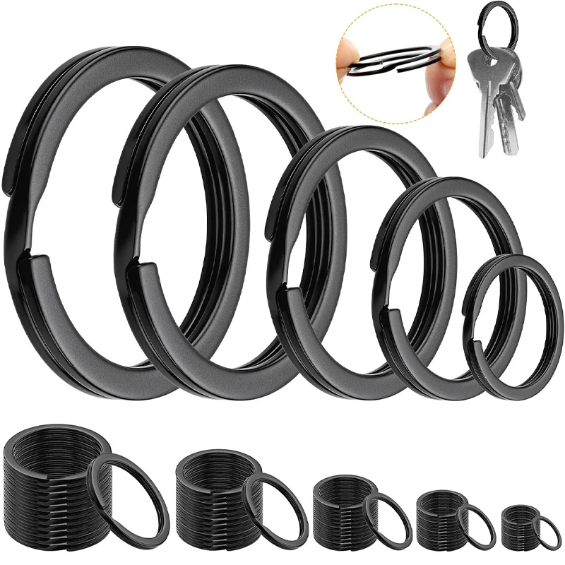 10/100pcs Round Key Rings for Keychains DIY Keyrings Key Organizer Holder Accessories Rings for DIY Arts Crafts Organization