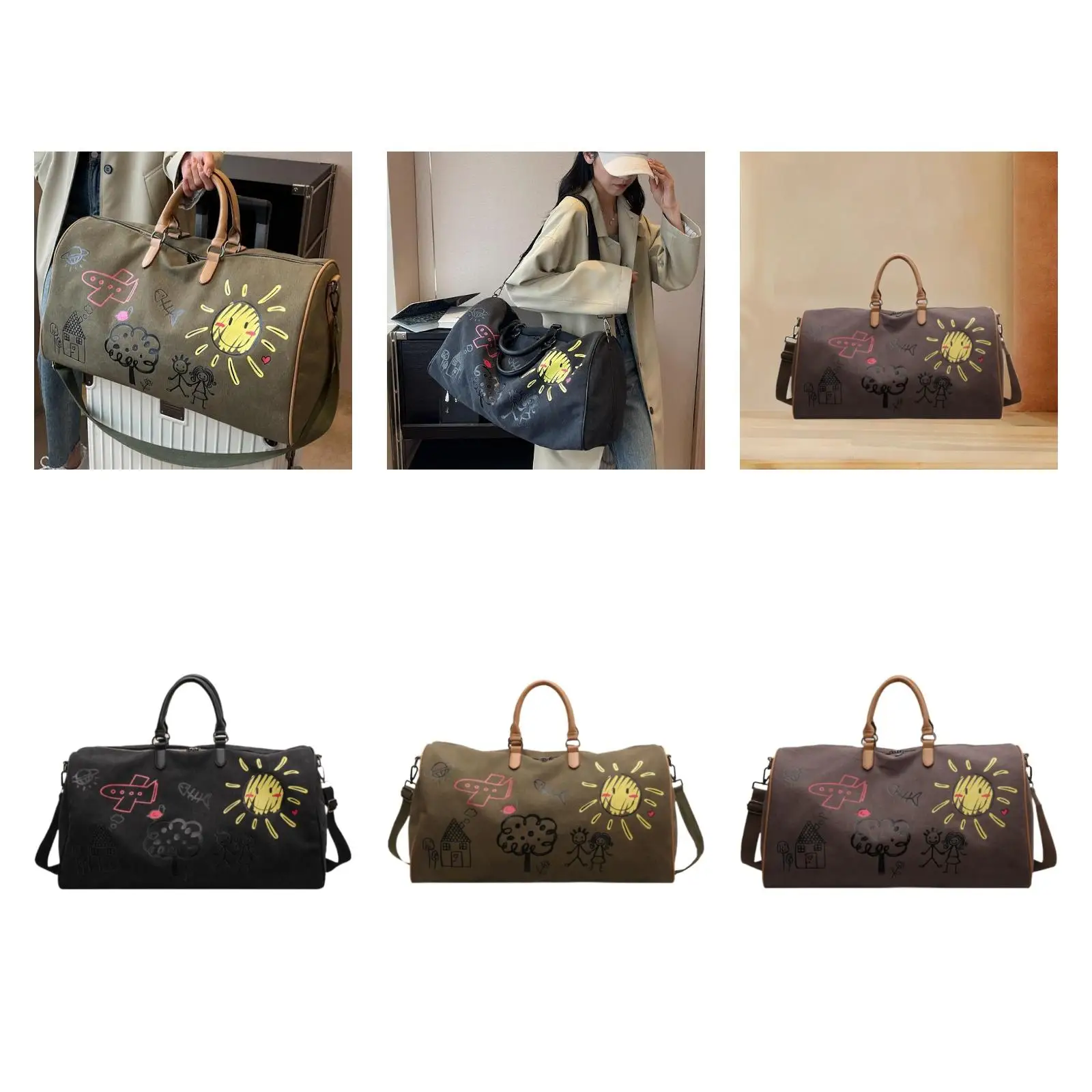 

Travel Duffle Bag Multipurpose Shoulder Bag for Exercise Travel Weekend