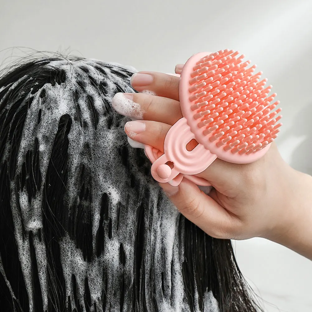 

Scalp Massager Shampoo Brush Silicone Head Scrubber for Daily Hair Washing Exfoliator Shower Essential for Men and Women