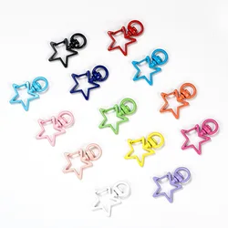 5pcs Star Swivel Lobster Claw Clasp Key Chain Clip Snap Hooks For DIY Keychains Keyring Jewelry Bag Craft Making Accessories