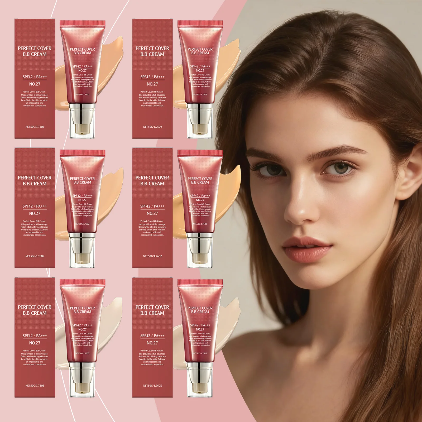BB Cream Concealer Pores Flawless Liquid Foundation Long-lasting Control-Oil Isolation Concealer Makeups