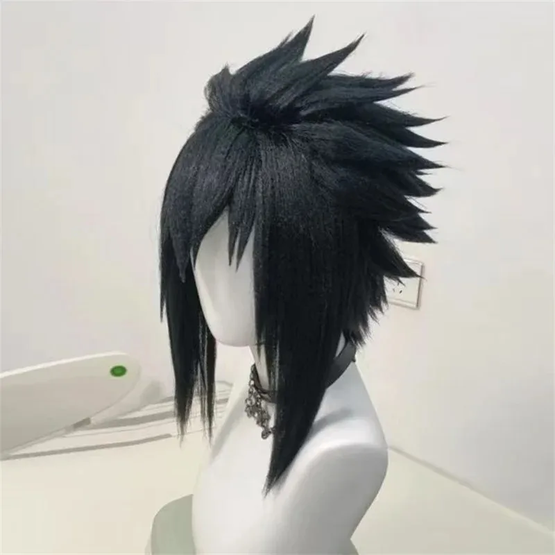 2025 11 호카게 닌자 사스케 코스프레 합성 짧은 스트레이트 애니메이션 코스어 고열사 헤어 고품질 가발 할로윈