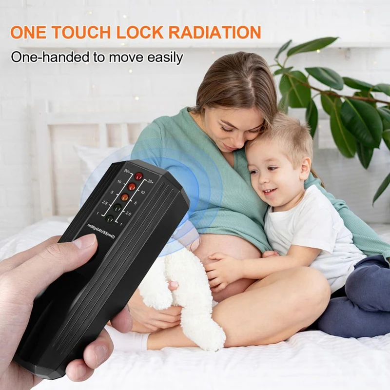 Radioactive Detector LED Indicators Radioactive Meter Precise Positioning 50/60Hz Frequency Monitoring EMF Tester-B Easy To Use