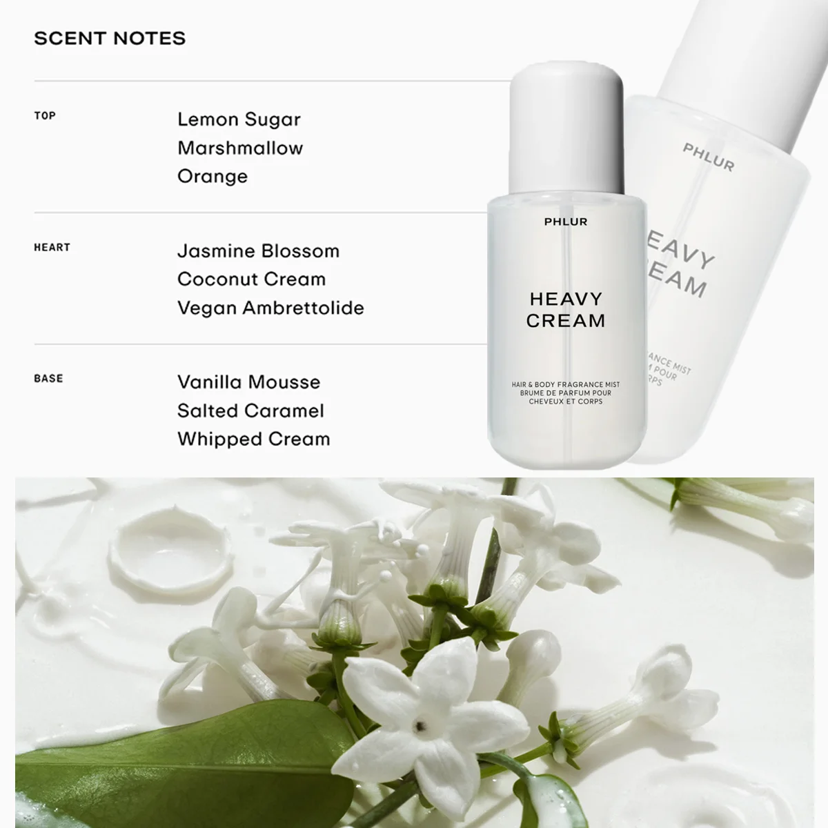 PHLUR Heavy Cream Body Spray - - Fragrance Perfume For Hair recensione e prezzo