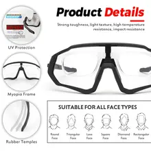 Photochromic cycling sunglasses for men and women #5