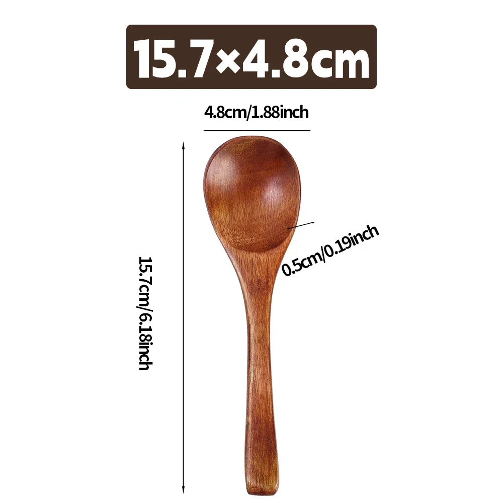 NONE 5/1PCS Natürliche Kokos Schalen Wiederverwendbare Holz Geschirr mit Löffel Dessert Obst Salat Joghurt Kokos Schüssel Hause küche Liefert 5