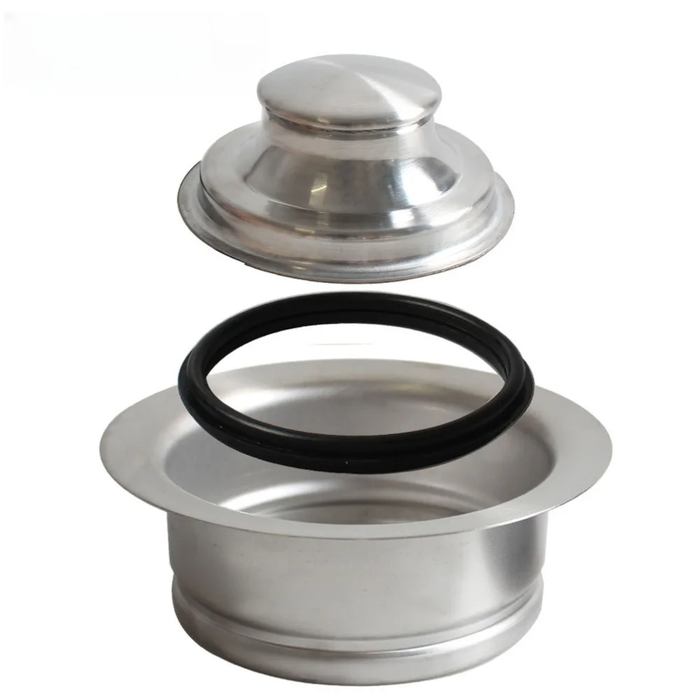 

Stainless Steel Garbage Disposal Flange With Stopper For Standard 3-1/2 Inch Kitchen Sink Drains, Rust-Resistant