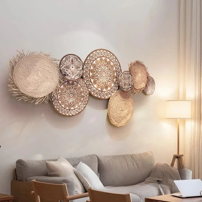 Moroccan style wall decoration sofa bedside B & B background wall pendant restaurant decoration Japanese-style wabi-**** wind wa