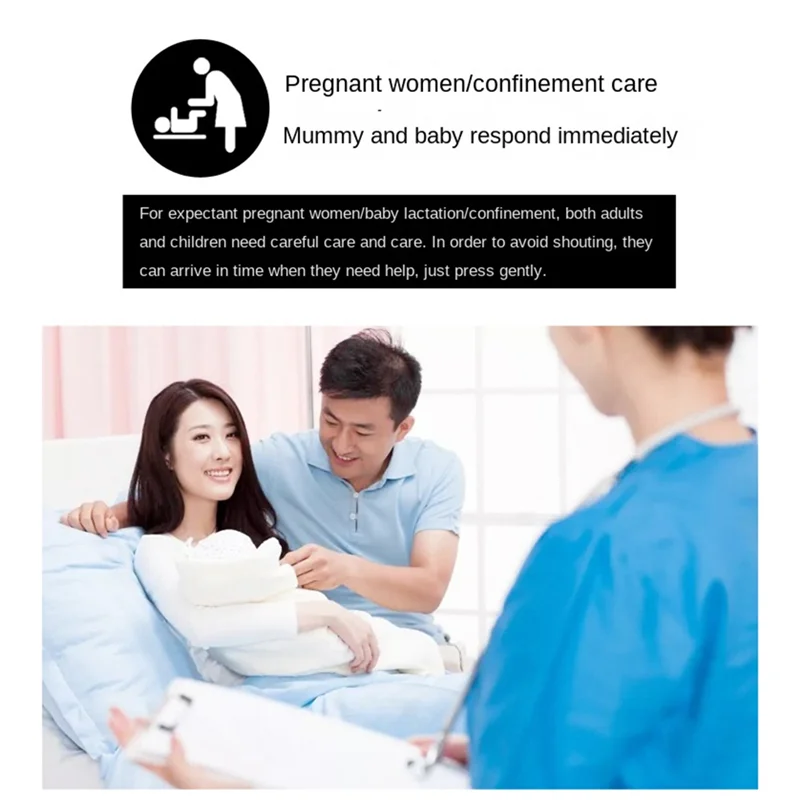 Кнопка вызова, пейджер, беспроводные дверные звонки, беспроводной пейджер, 5 передач, 300 м для людей пожилых людей/париков/с ограниченными возможностями/пряжаной женщины, прочная вилка стандарта США