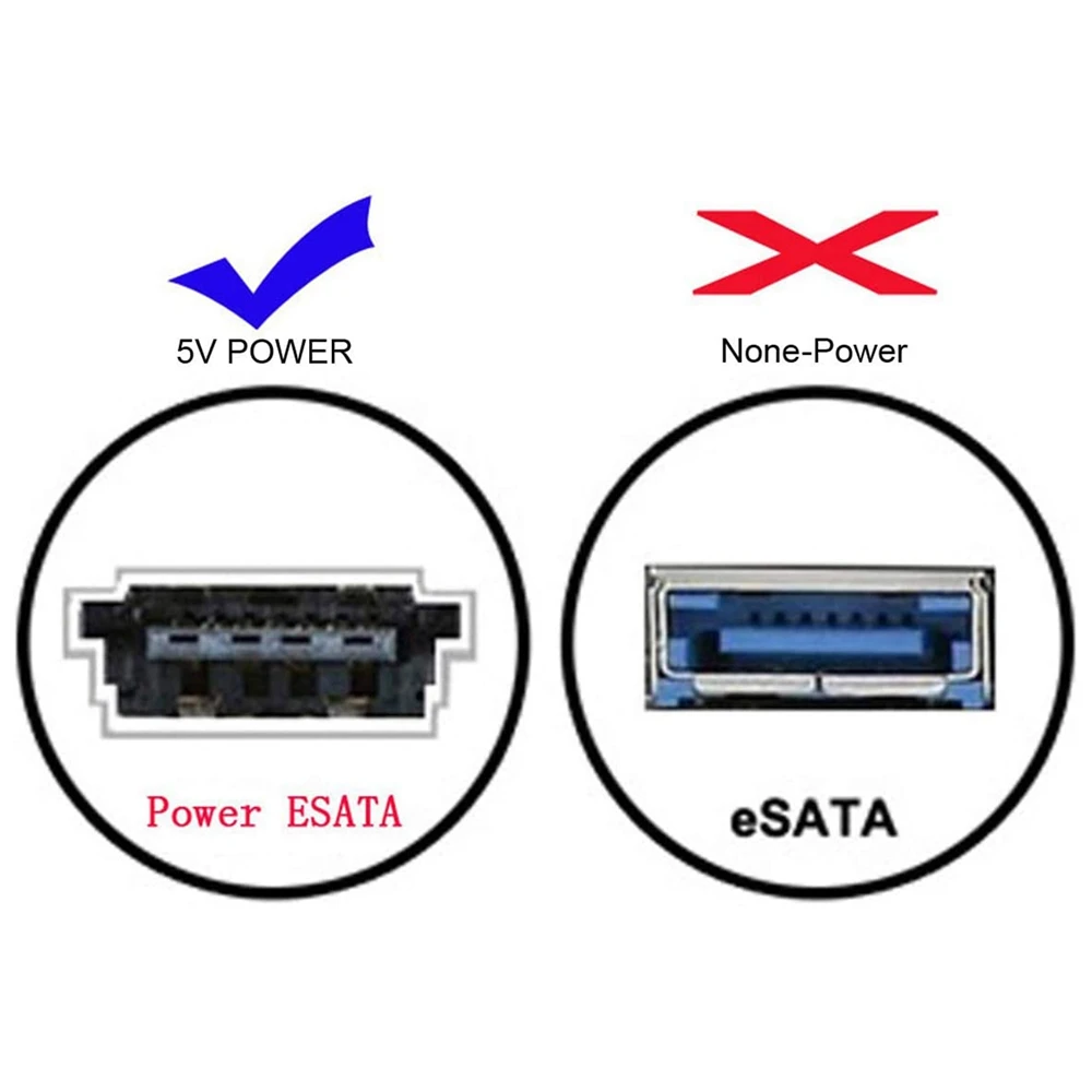 

SCLS ESATA to USB C Cable USB Type C Male Host to ESATA ESATAp HDD Cable for Laptop PC