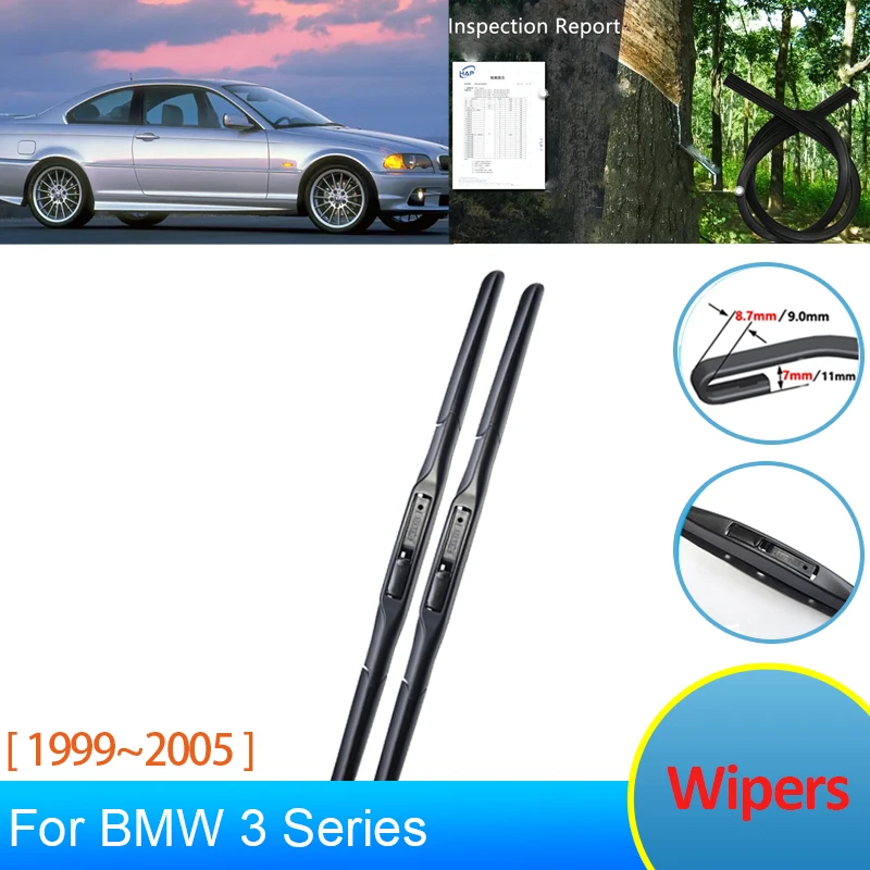 

for BMW 3 Series E46 2004 2003 2002 2001 1999~2005 Accessories Front Wipers Blades Window Brushes Rubber Winter Cleaning Parts