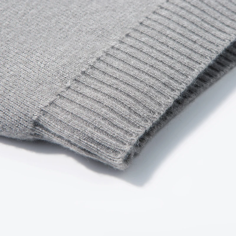 Luxusmarke Herren Halbhoher Kragen Pullover Herbst Neu Gestrickter Cardigan Jacquard Einfarbig Langarm Mode Lässige Herrenbekleidung – Detail 10