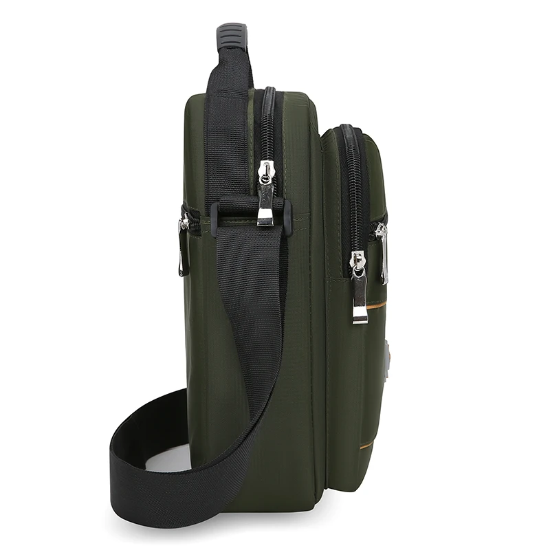 Men's Large Capacity Single Shoulder Crossbody Bag Casual Multi-layer Briefcase Business Men's Bag for Money Collection