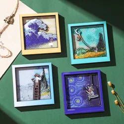 Ins Cute Cartoon Van Gogh Two-Dimensional Famous Painting Refrigerator Magnet Personalized Creative Magnet Refrigerator Decoration