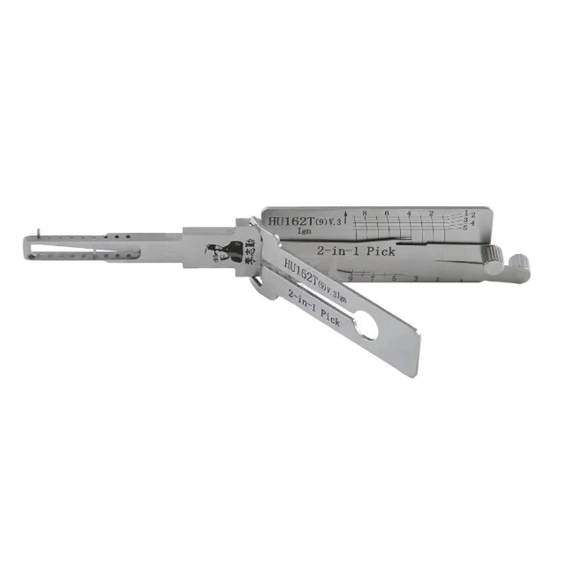 HU162T-9 ign LISHI 2in1 For Ignition lock core Lock pick Tool  door open tool Of Car Locksmiths tool