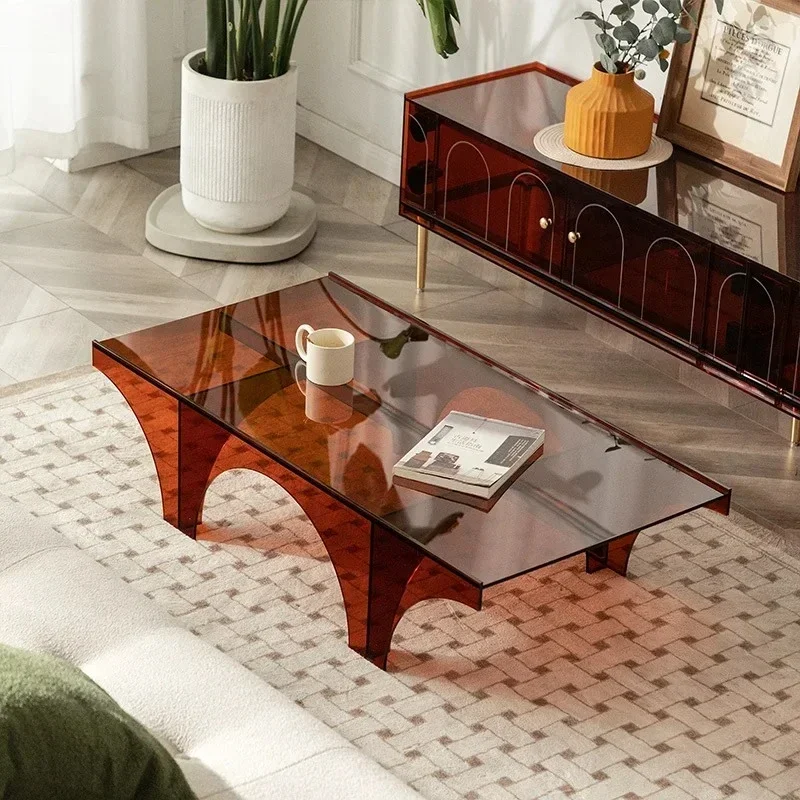 coffee table light luxury simple living room rectangular small table minimalist tea table