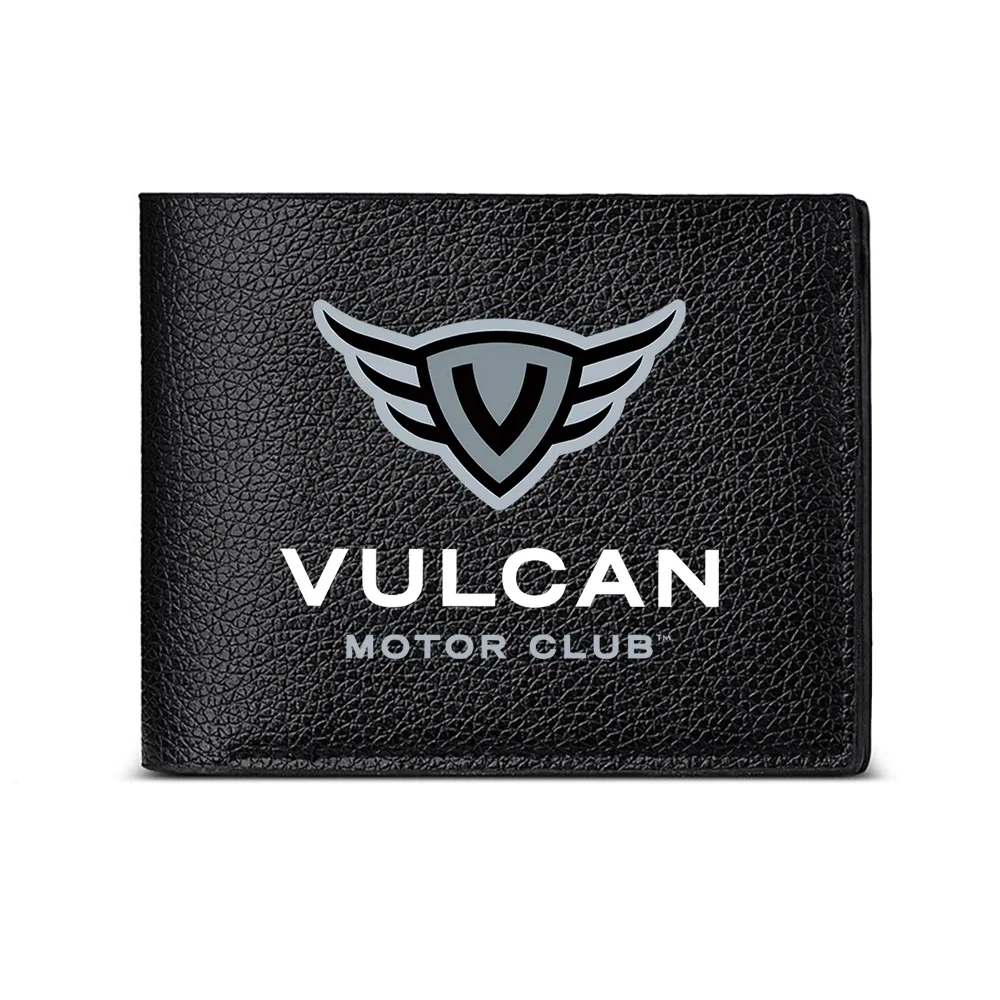 Vulcan Motor Club Wing Shield Logo Men's Wallet Card Holder Casual Business Fashion Design