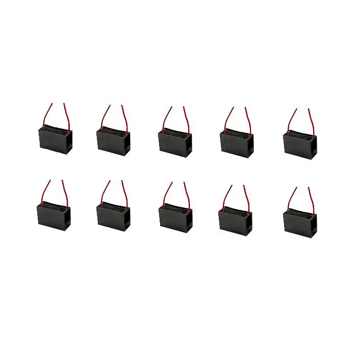 Efficient Electronic Motor Component Capacitor AC Motor Capacitor Black CBB61 Capacitor High Voltage Rating For Fan Motors