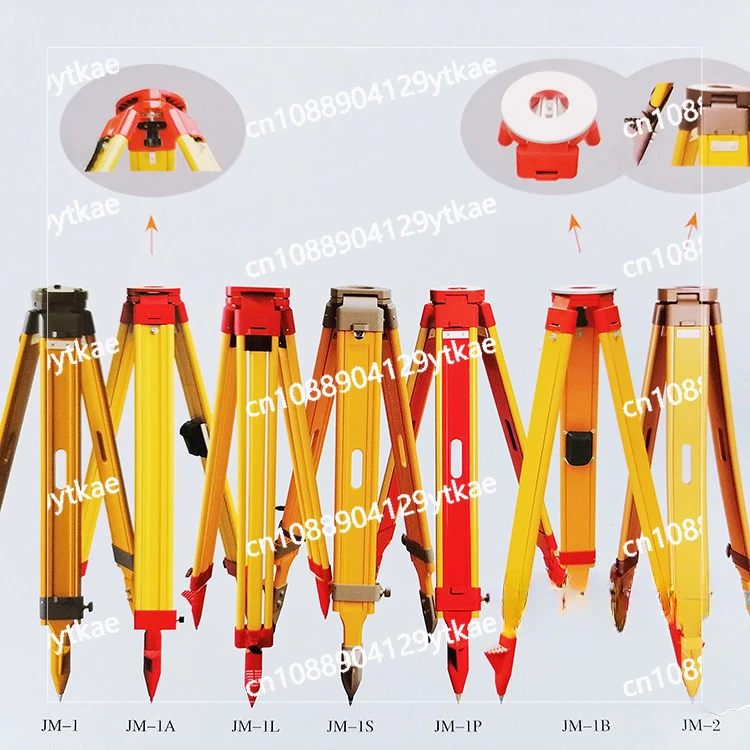 

Total Station Tripod, Level Solid Wood Measuring Stand Surveying Instrument Laser Level, Aluminum Alloy Tripod