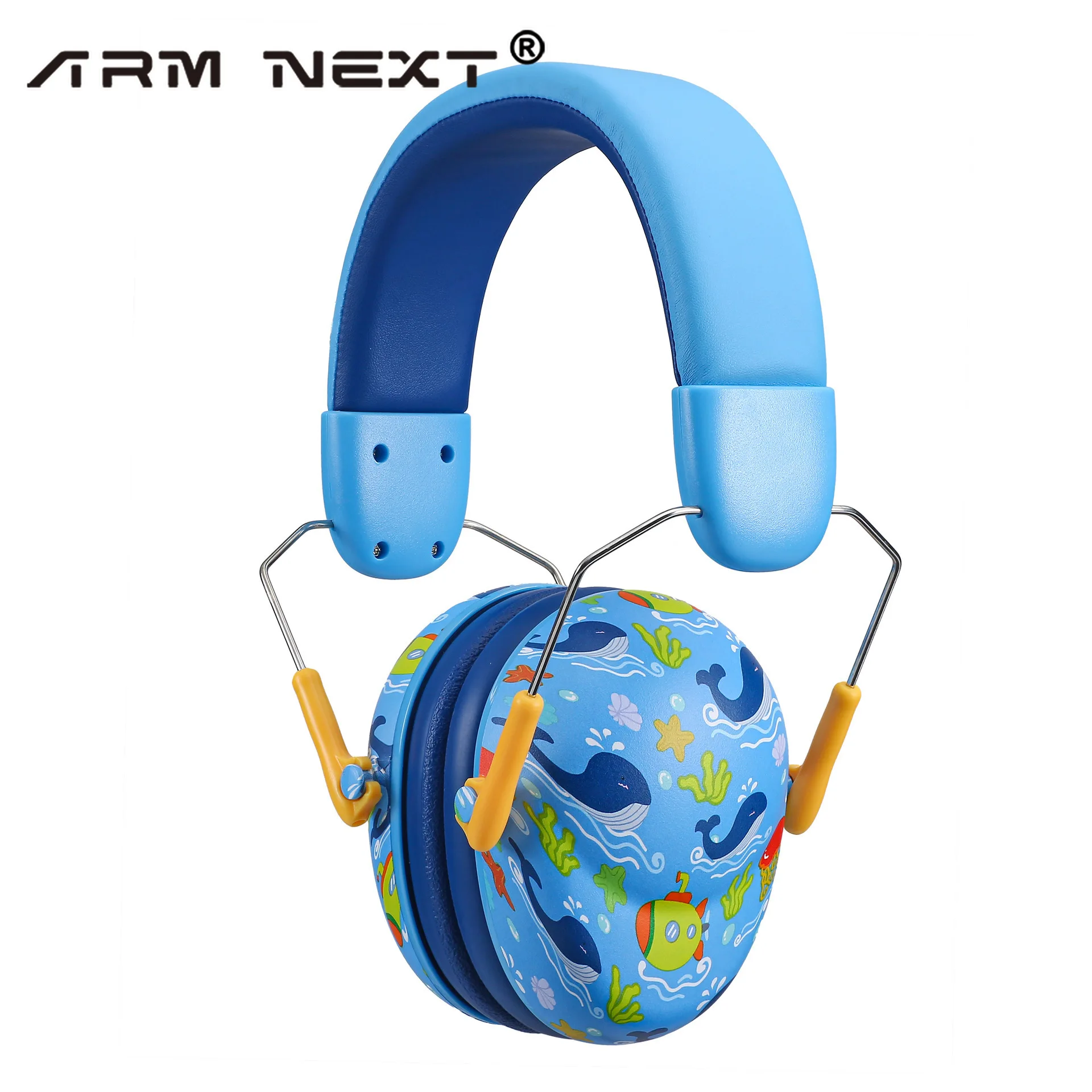 Imagem -02 - Earmuffs Anti-ruído para Crianças Protetor Auricular Auscultadores para Dormir Auscultadores Táticos Abs dos Desenhos Animados para Crianças Redução de Ruído