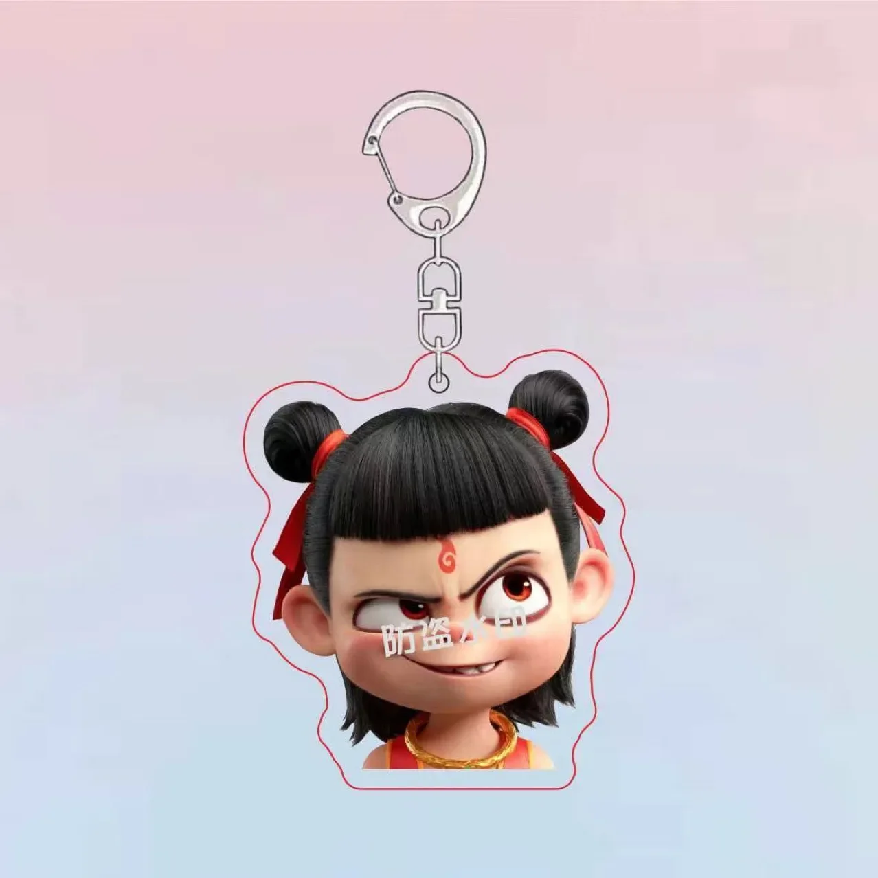 Nezha Devil Boy Conquers The Dragon King Nezha Peripheral Cute Movie Decoration School Bag Pendant Acrylic Keychain Small Gift