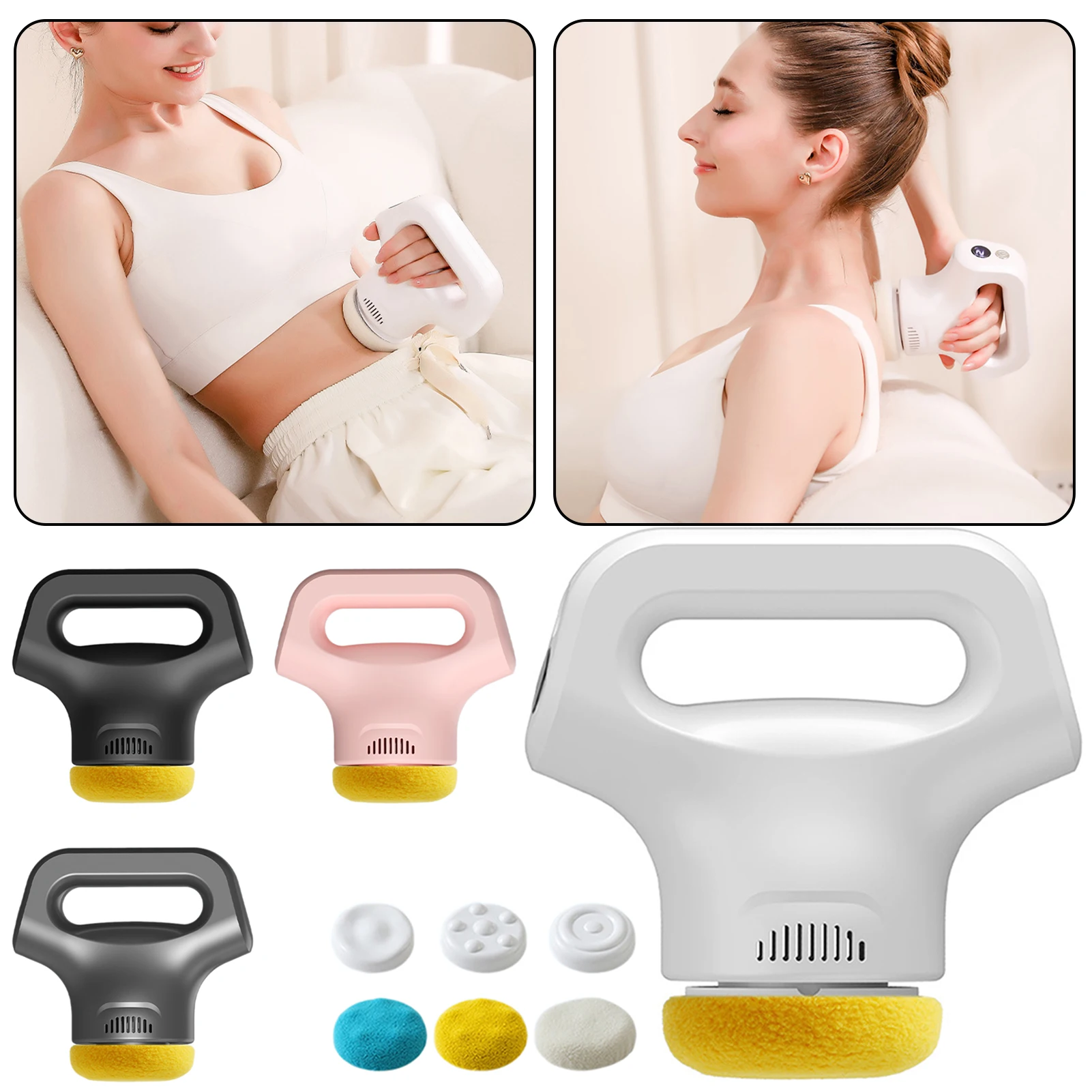 Fats Pushing Machine 12 Levels Adjustables Massager Muscle Relaxation Electric Handheld Body Sculptings Machine For Women Men